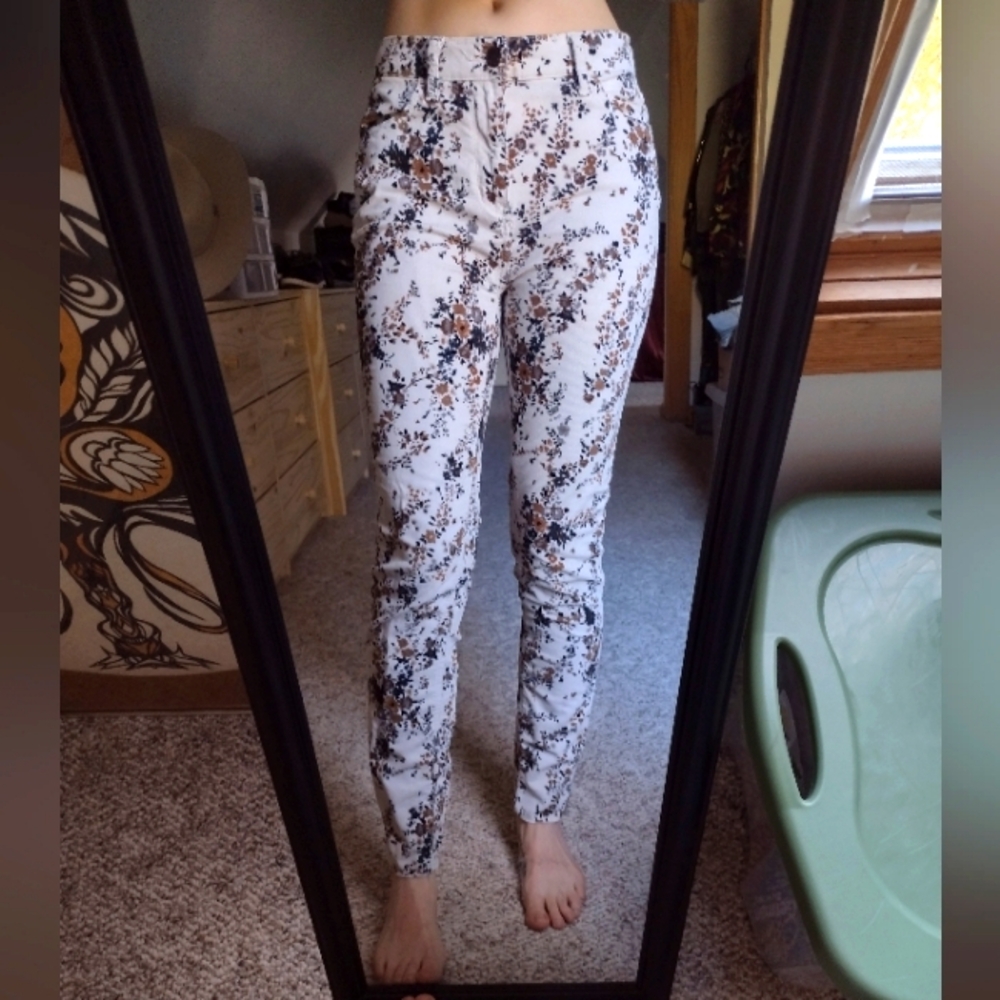 Free Pople Corduroy Floral Pants